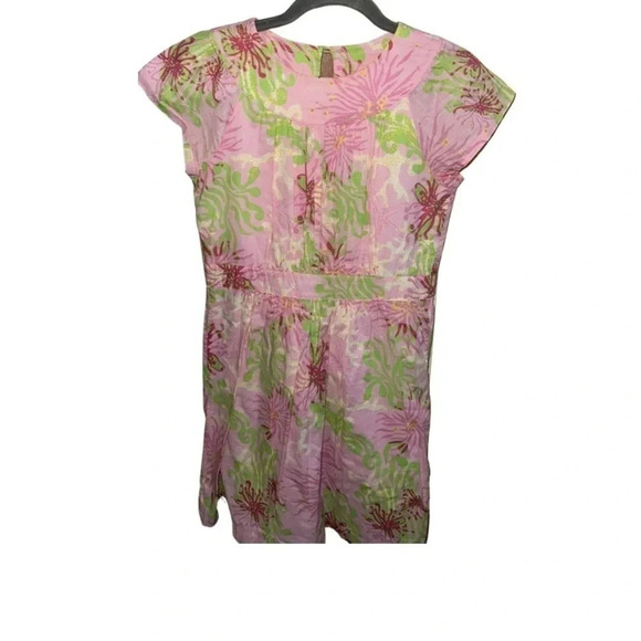 Lilly Pulitzer Cedar Pink Cap Sleeve Dress Size 14 - Picture 2 of 8